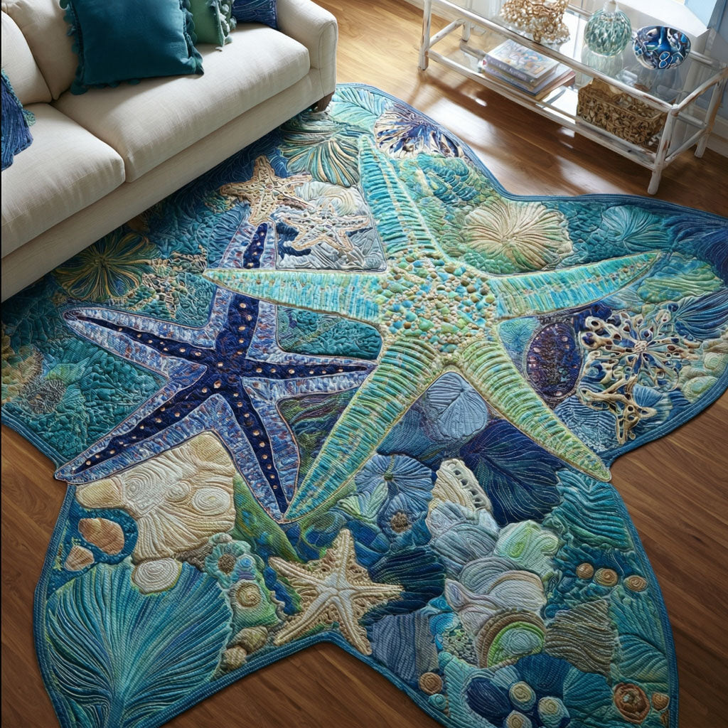 Alfombra de Área Personalizada en Forma de Tesoro del Mar Profundo