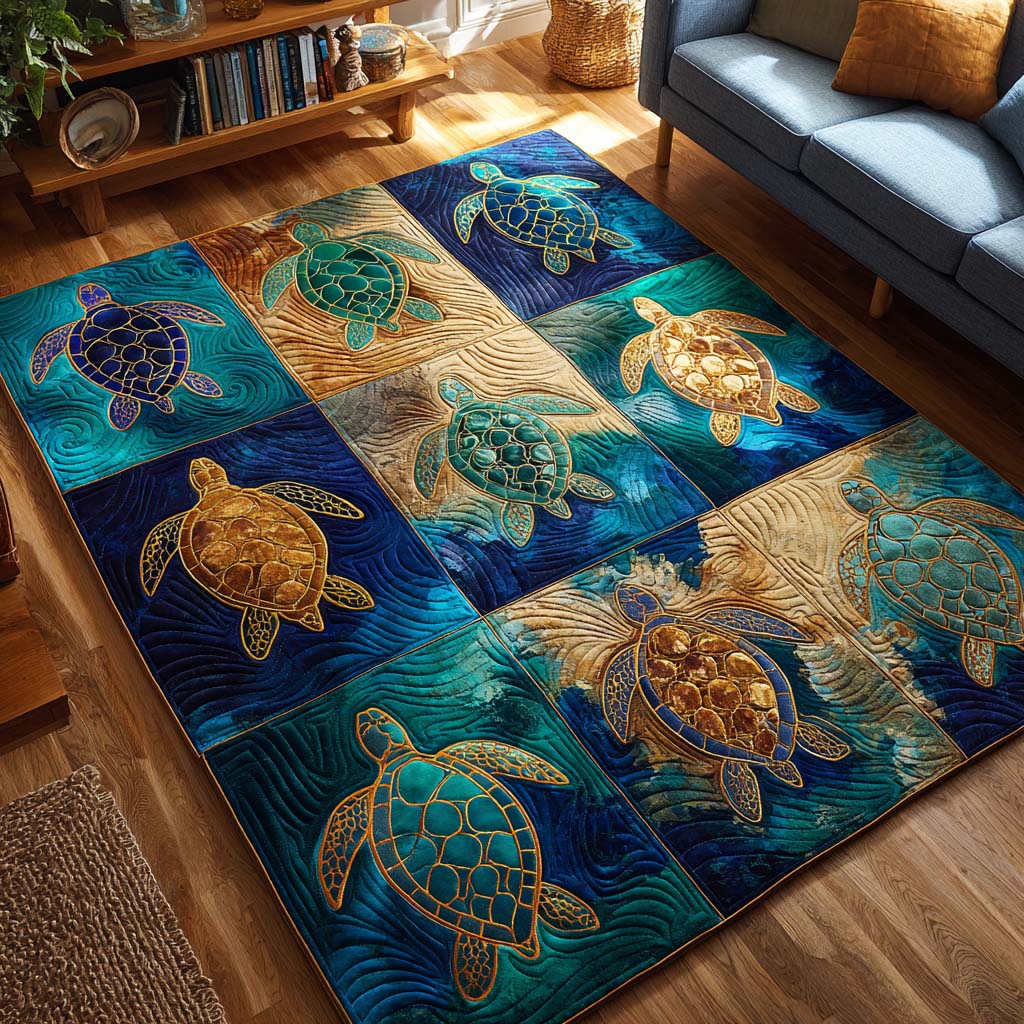 Alfombra de Área Tortuga Profunda
