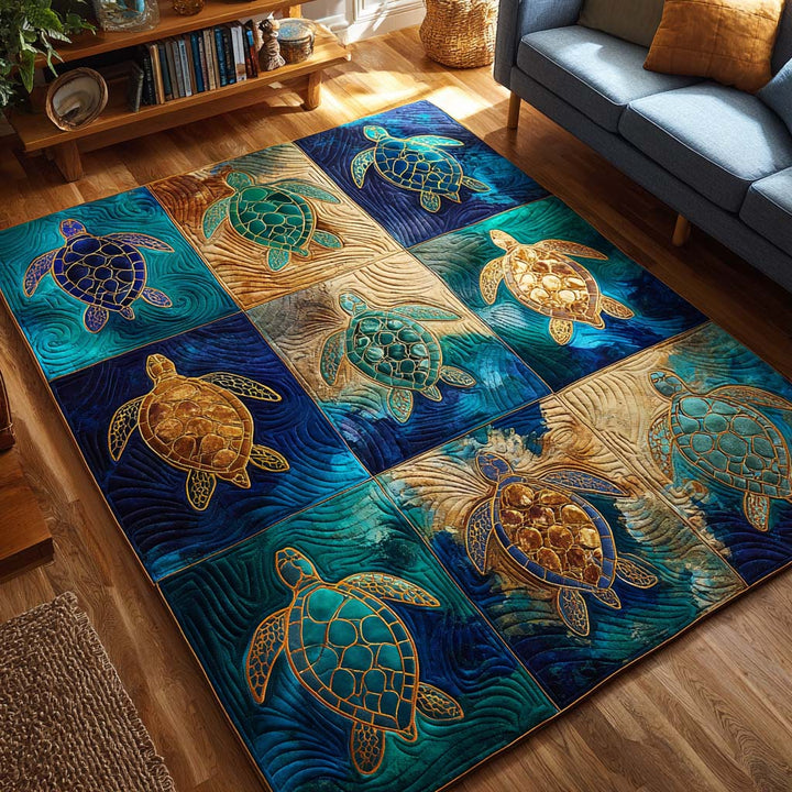 Alfombra de Área Tortuga Profunda