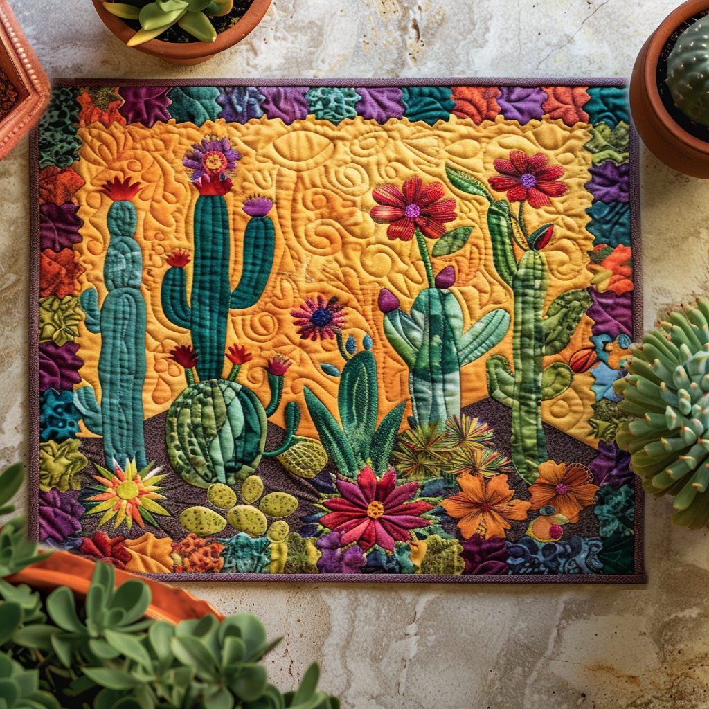 Mantel Individual Acolchado Cactus Sueño Desértico
