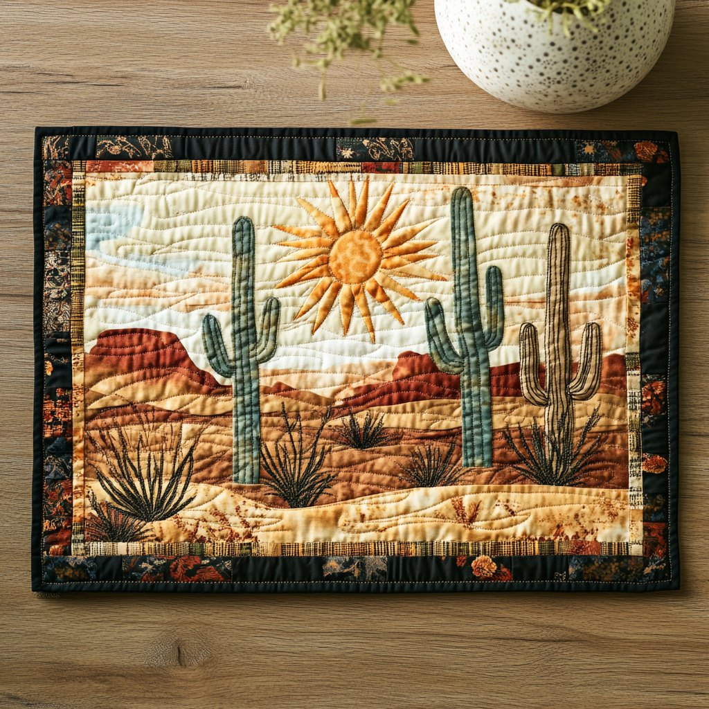 Mantel Individual Acolchado Desert Bloom