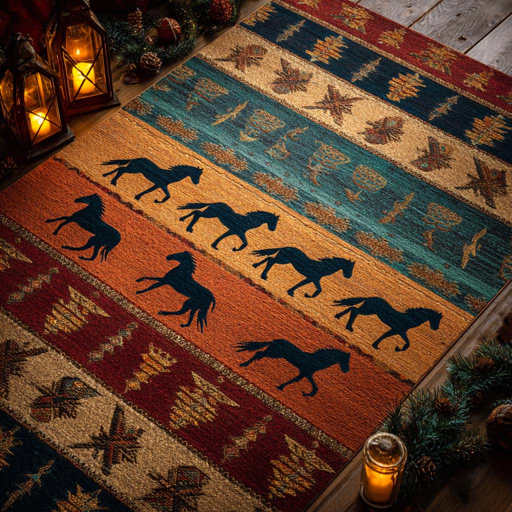 Alfombra de Área Desert Mustang Trail