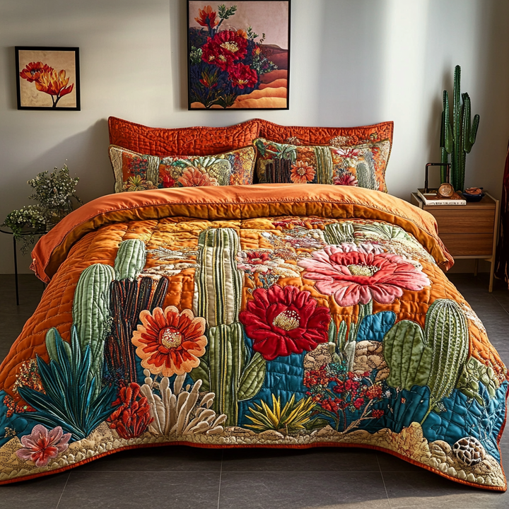 Conjunto de Ropa de Cama Acolchado de 3 Piezas Retreat del Desierto
