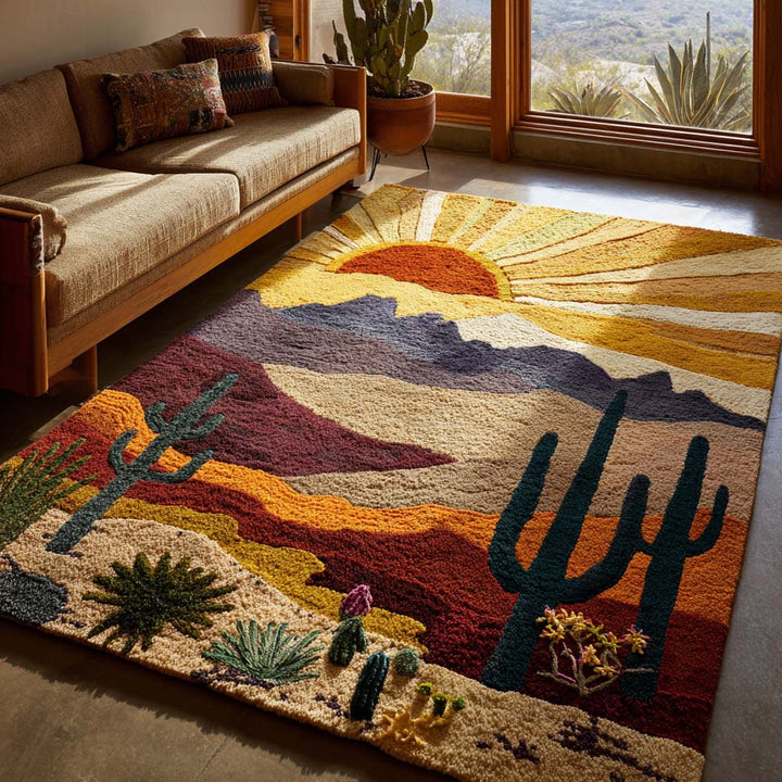 Alfombra de Área Amanecer en el Desierto