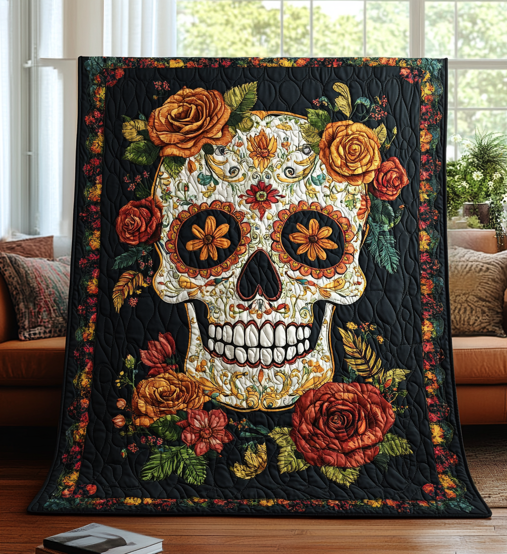Manta Acolchada Día De Los Muertos
