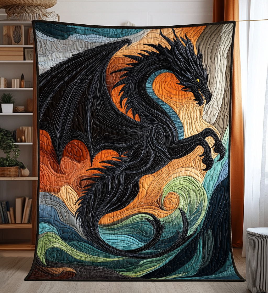 Manta Acolchada Espíritu Dragón