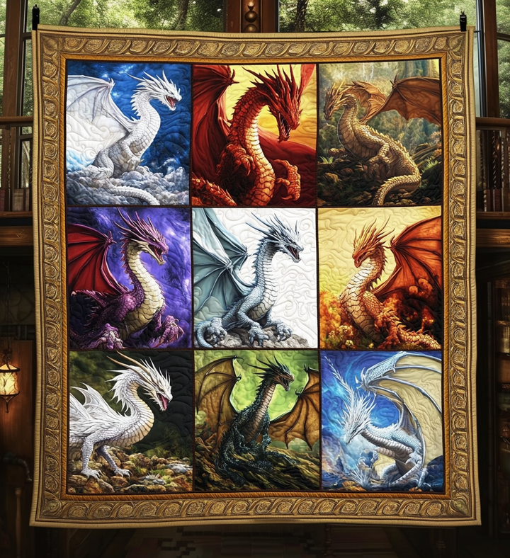 Manta Acolchada Dragon Symphony