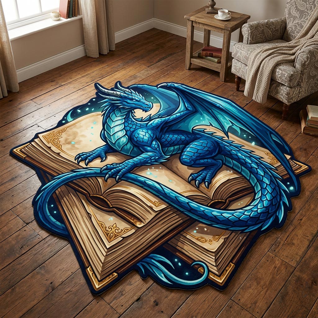 Alfombra de Área con Forma Personalizada Dragón