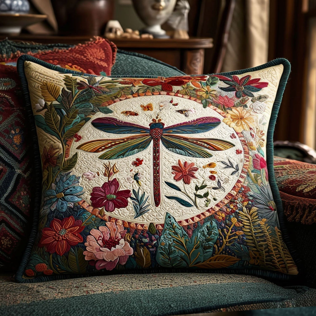 Funda de Almohada Acolchada Dragonfly Beauty