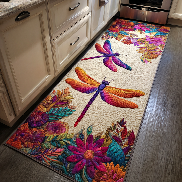 Alfombra de Área para Cocina con Diseño de Libélula Soñadora
