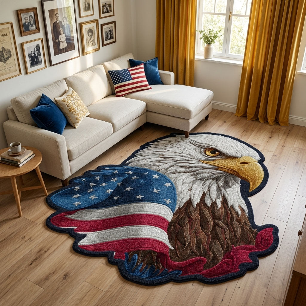 Alfombra de Área de Forma Personalizada Orgullo del Águila
