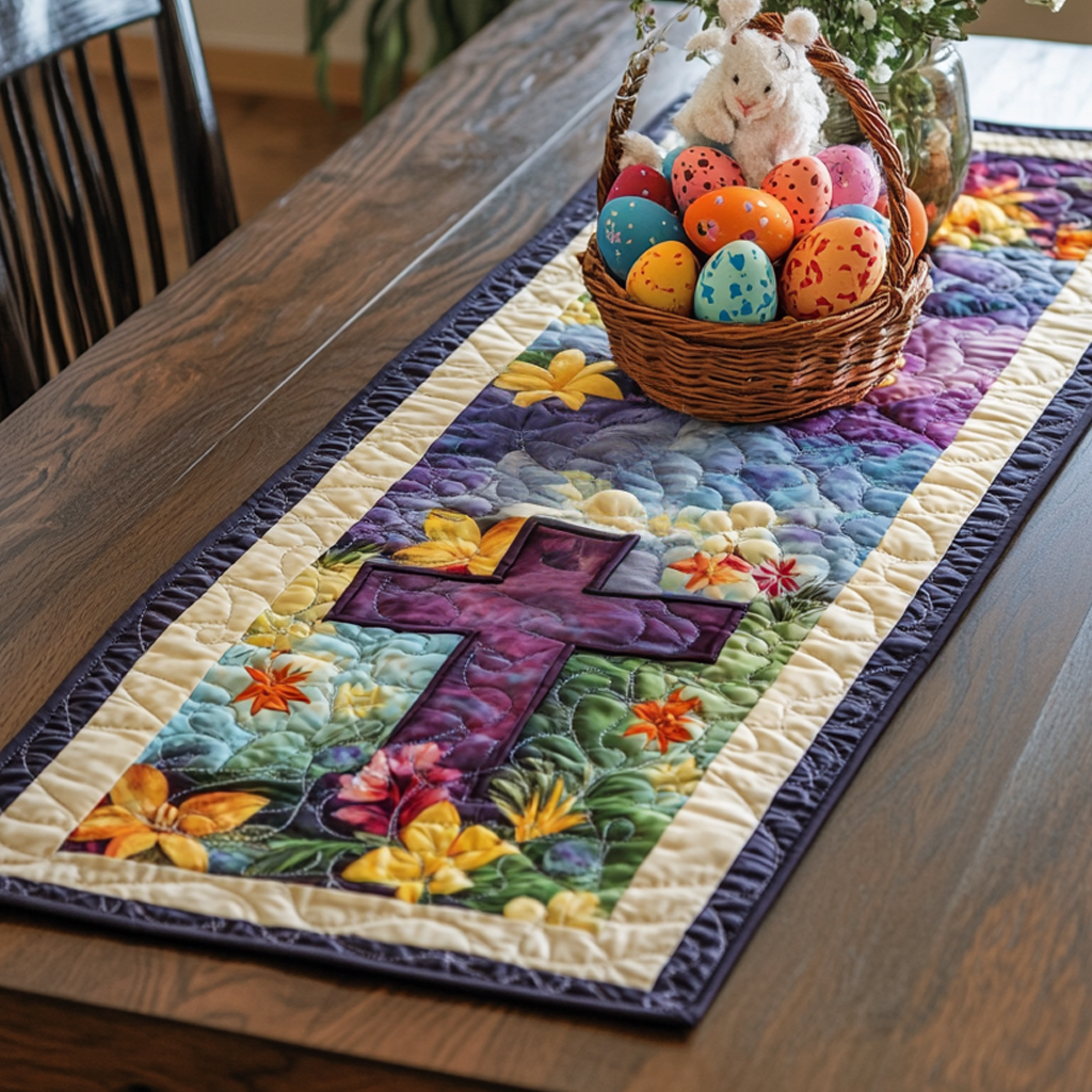 Camino de Mesa Acolchado de Bendiciones de Pascua