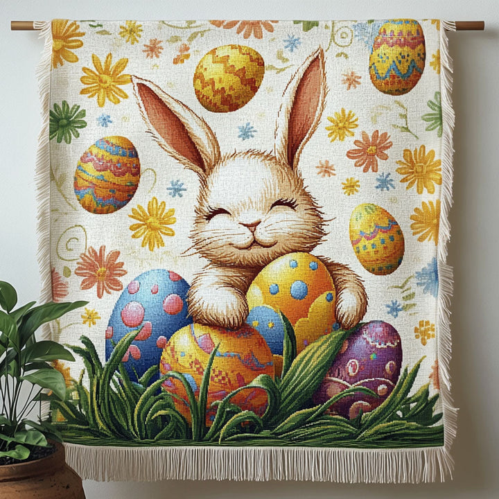 Manta Woven del Conejo de Pascua