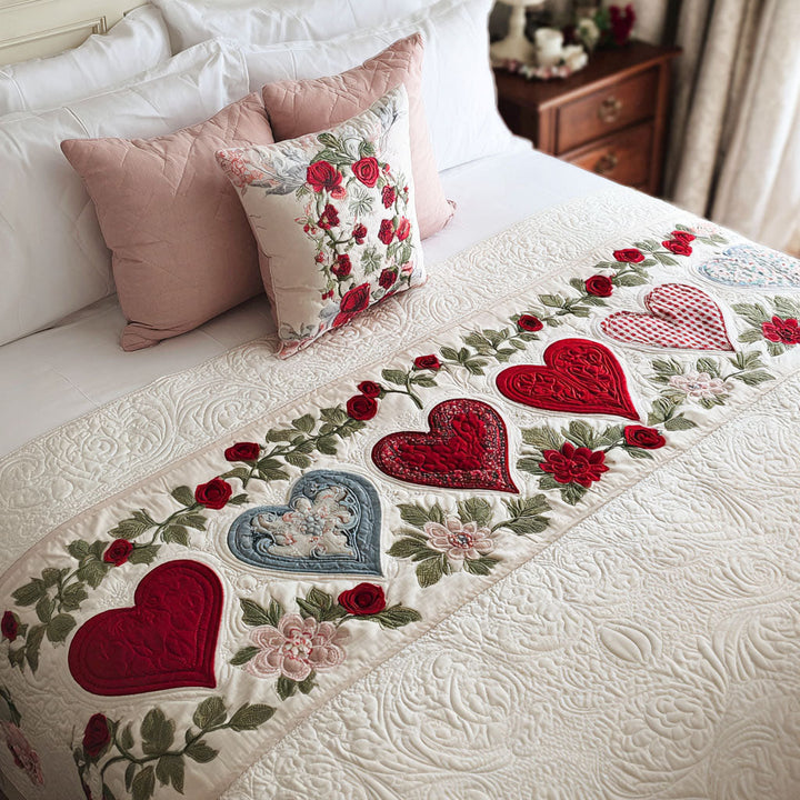 Caminito de Cama de Corazones Elegantes