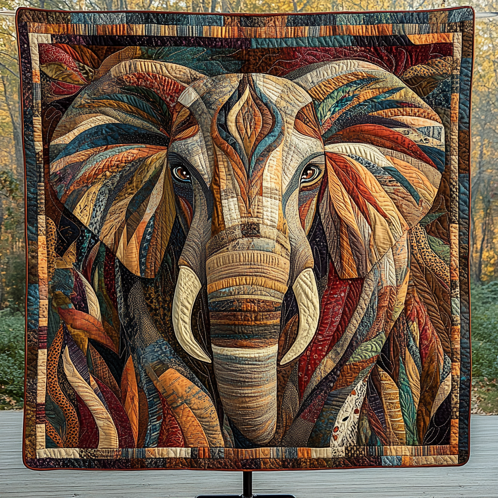 Manta Acolchada Oasis Elefante