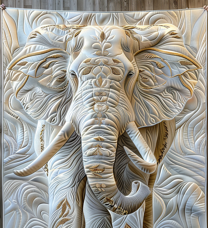Manta Acolchada de Sabiduría de Elefante