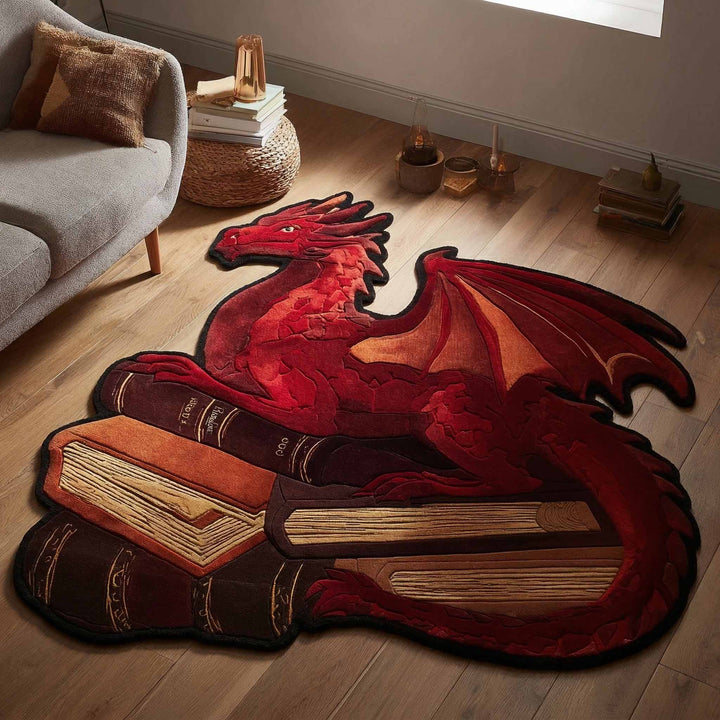 Alfombra de Área de Forma Personalizada Ember Wyrm