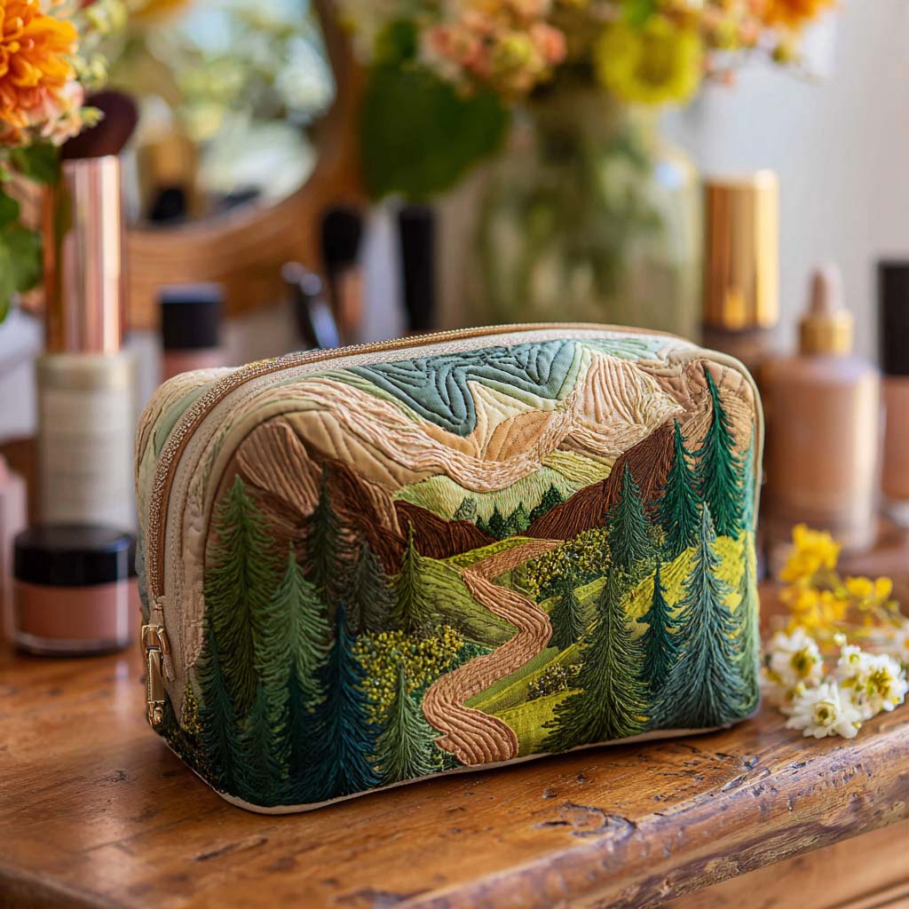 Bolsa de Maquillaje Acolchada de Canopy Esmeralda