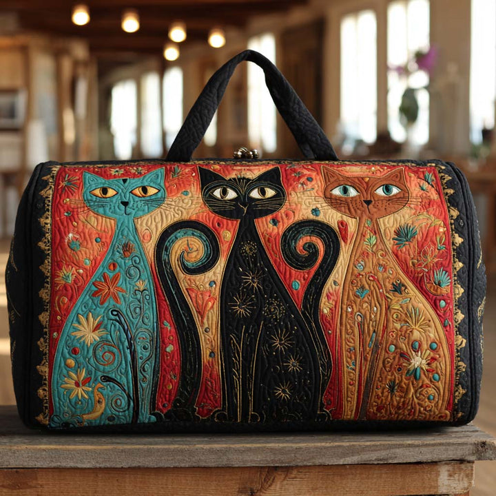 Bolsa de Viaje Acolchada Trío de Gatos Encantados