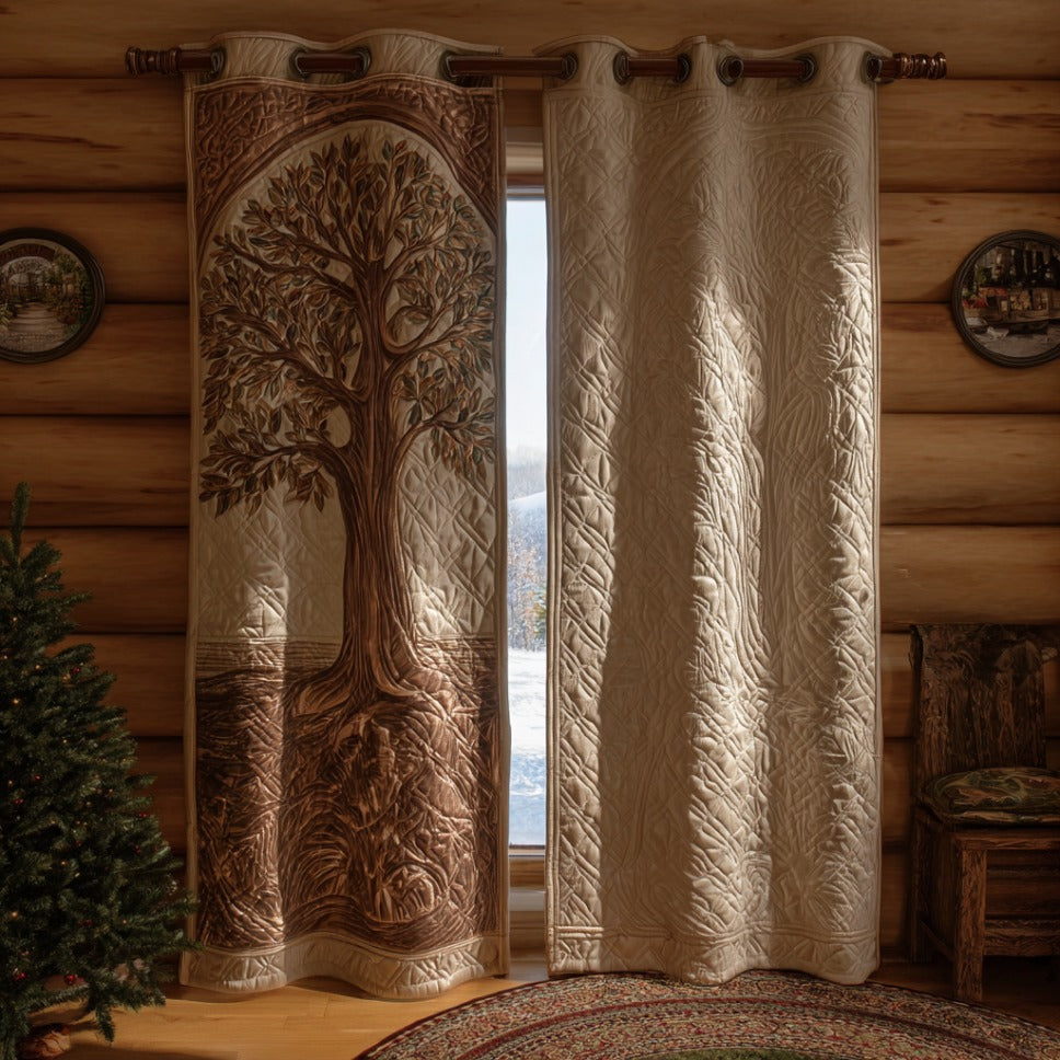 Cortinas Acolchadas del Árbol Eterno