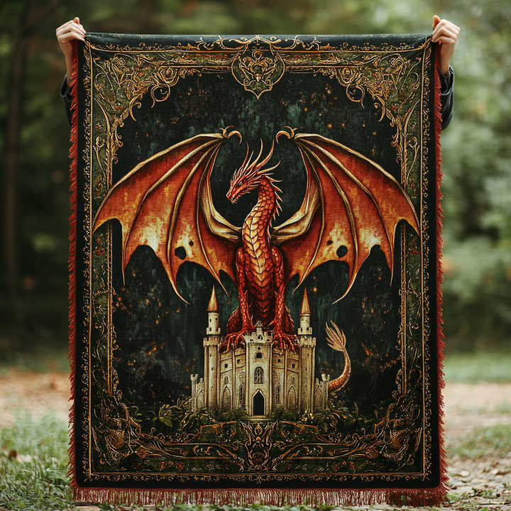 Manta de Sofá Tejida Éterea Wyrm de Avalon