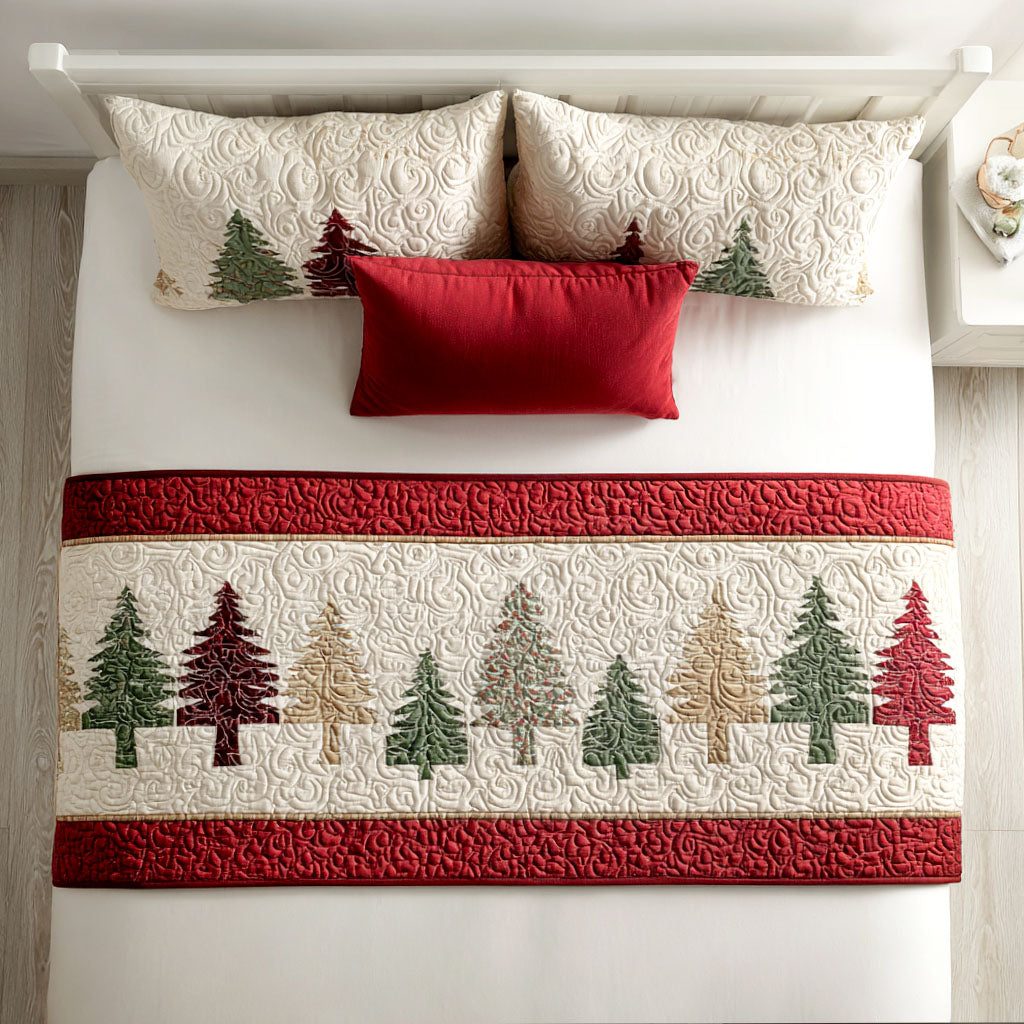Caminito de Cama Acolchado Evergreen Charm