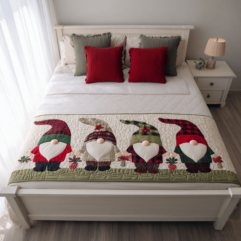 Caminito de Cama con Acolchado Evergreen Glow