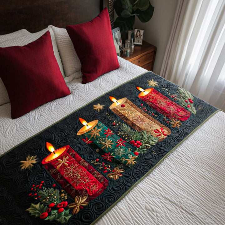 Caminito de Cama Acolchado de Navidad