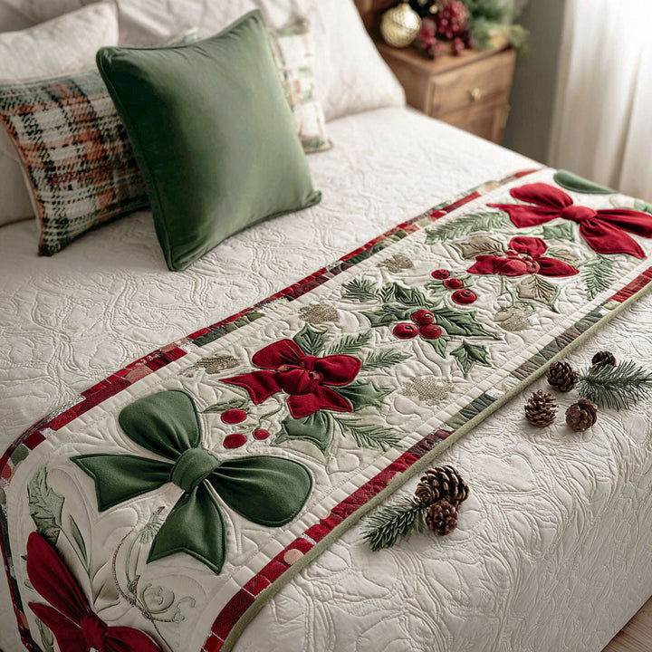 Caminito de Cama Acolchado Navideño
