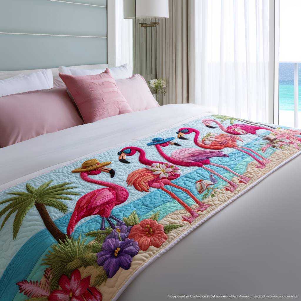 Caminito de Cama Acolchado Flamingo Bay