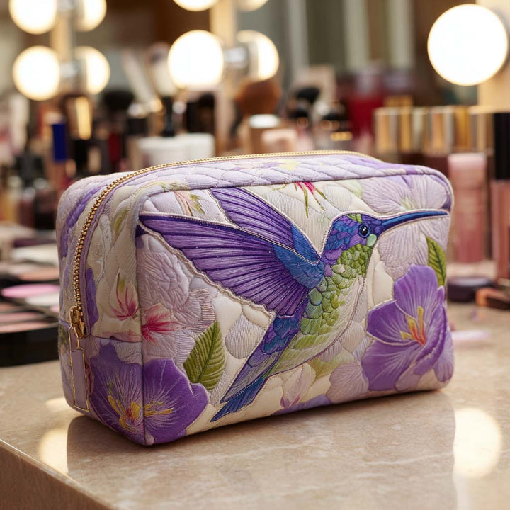 Bolso de Maquillaje Acolchado Floral