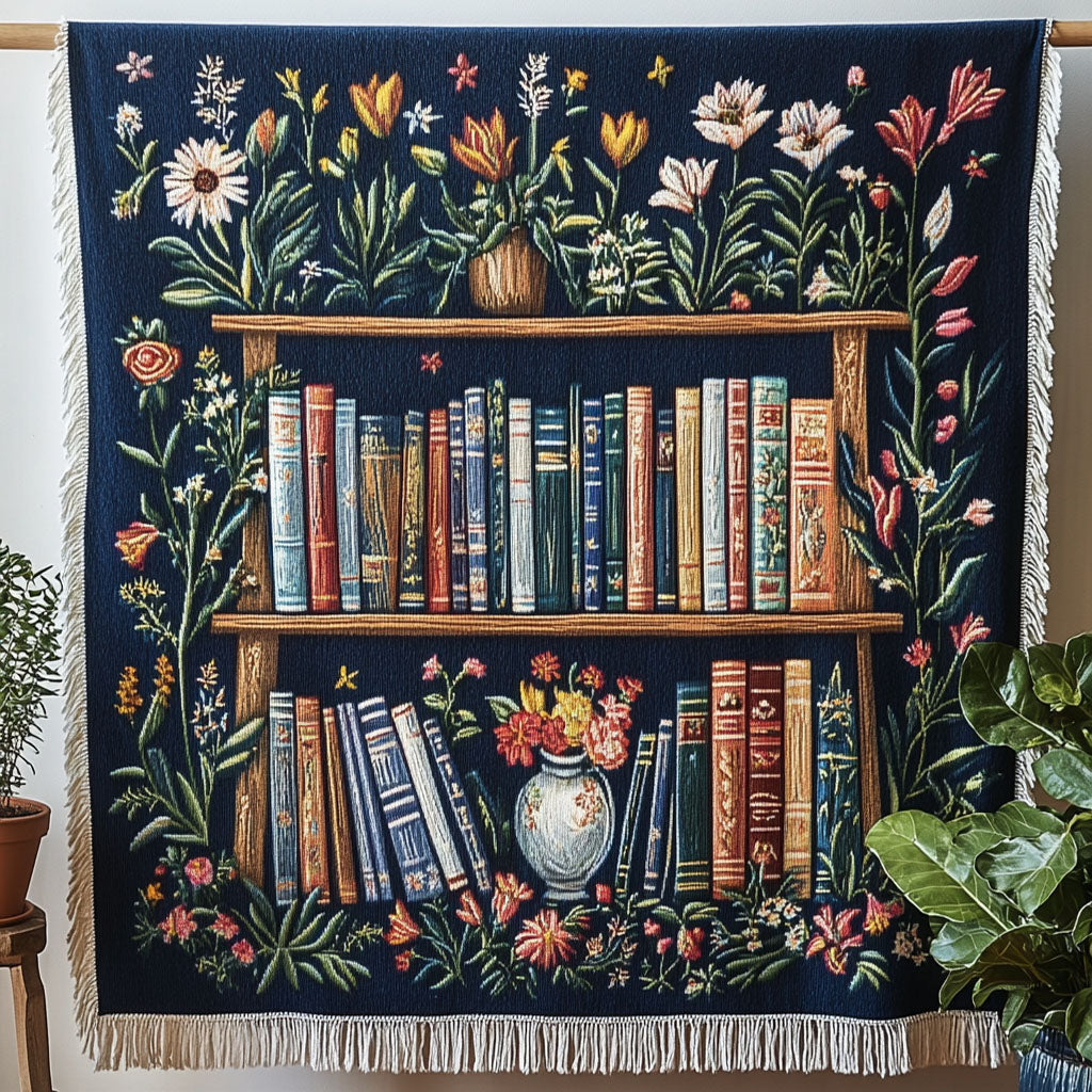Manta Tejida Floral