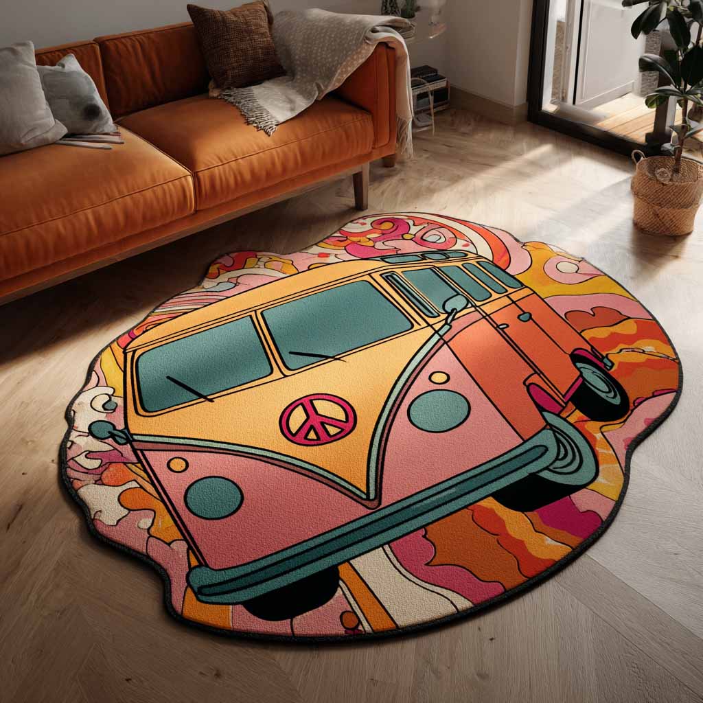 Alfombra de Área de Forma Personalizada Flower Drive