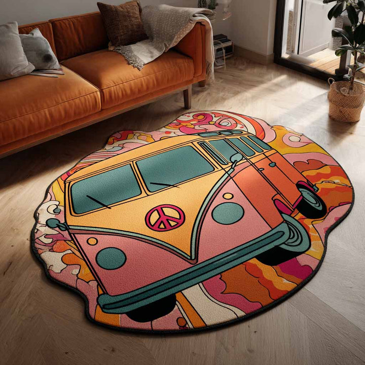 Alfombra de Área de Forma Personalizada Flower Drive