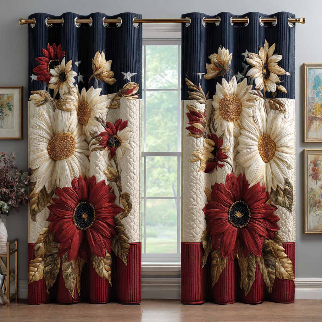 Cortinas Acolchadas Flower Glory