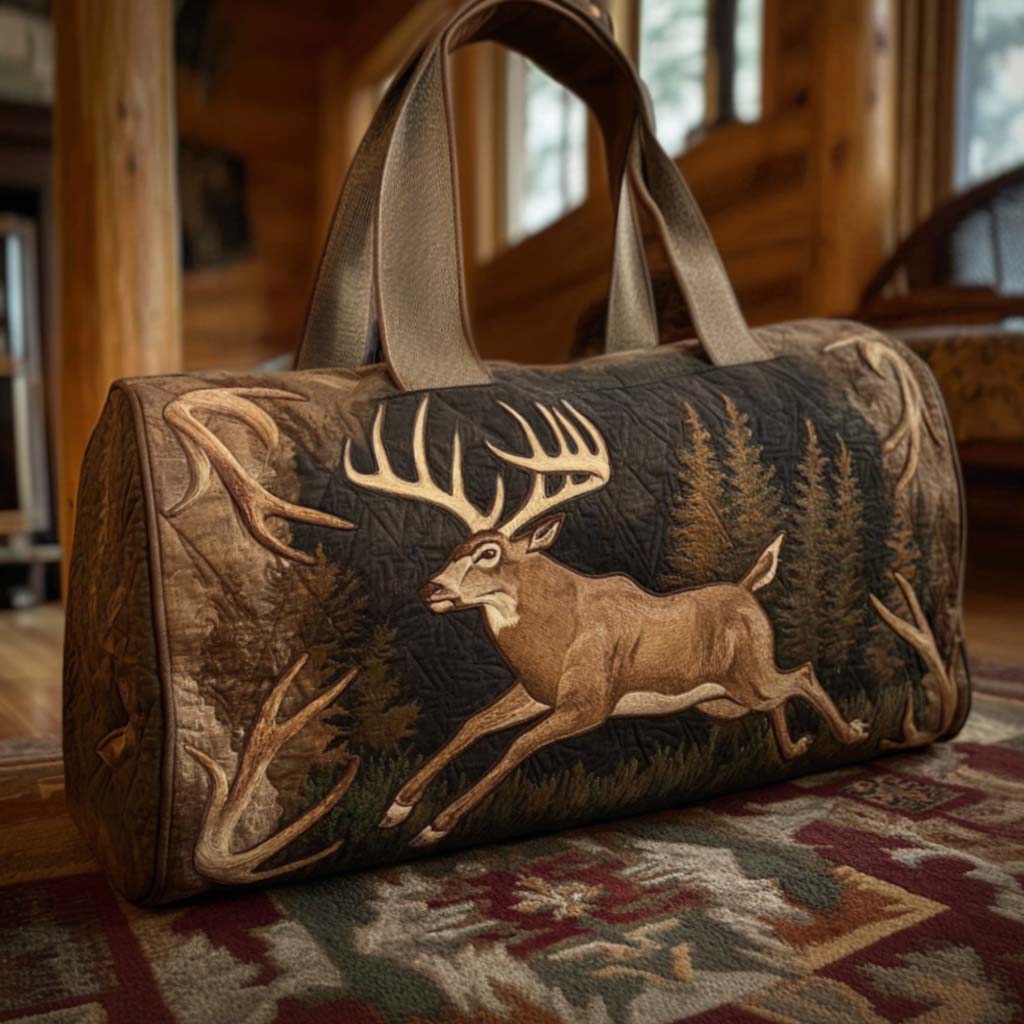 Bolsa de Viaje de Cuero Acolchado Forest Buck