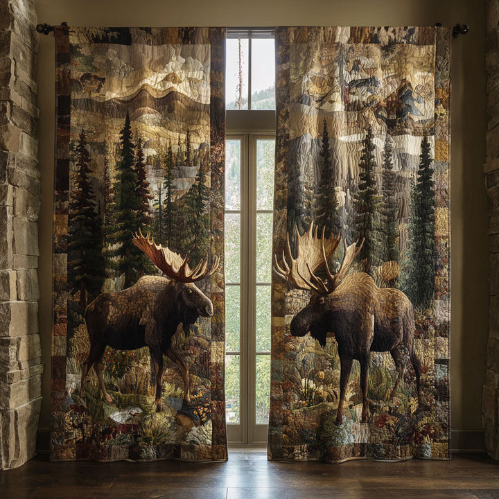 Cortinas Acolchadas Escondite en el Bosque