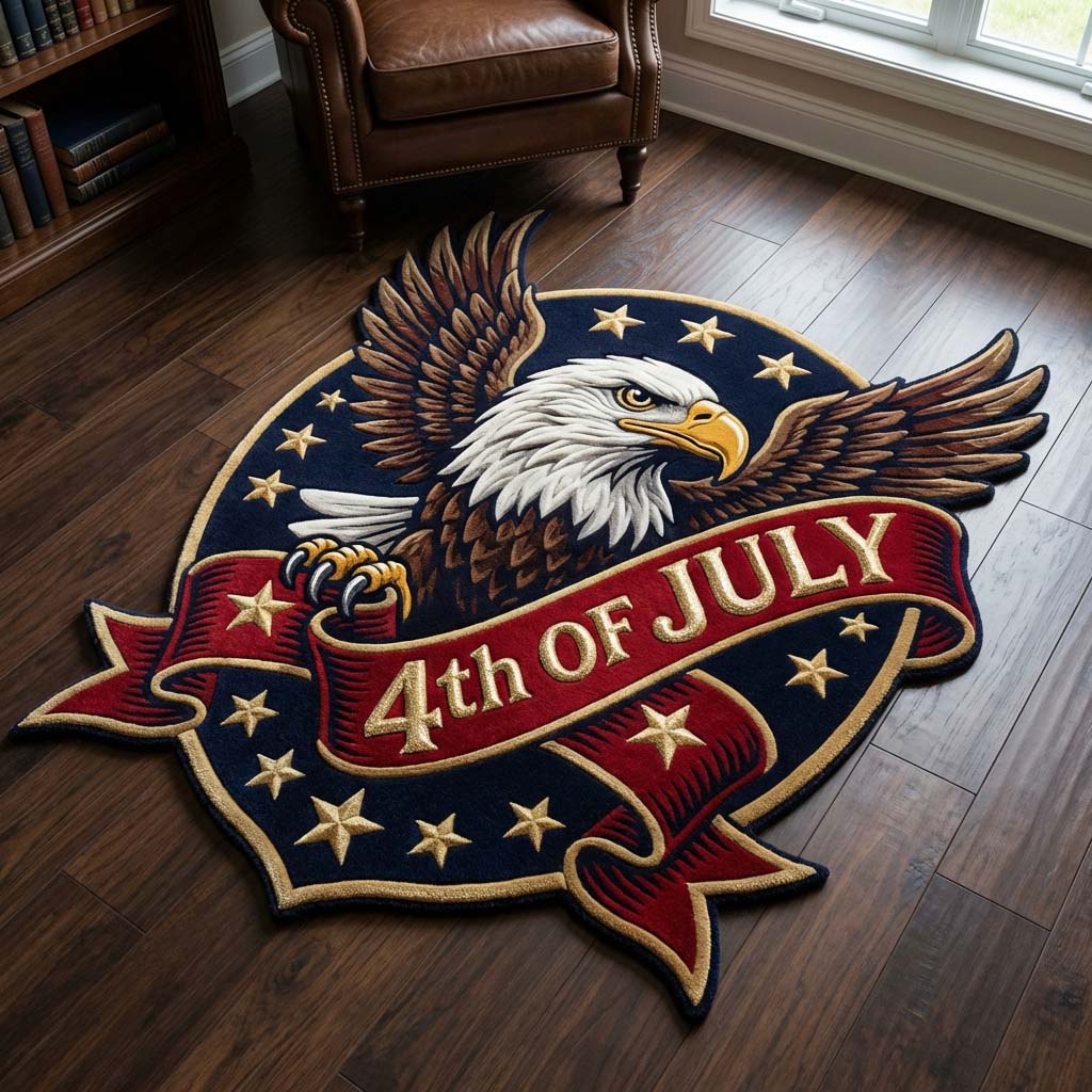 Alfombra de Área en Forma Personalizada Águila de la Libertad