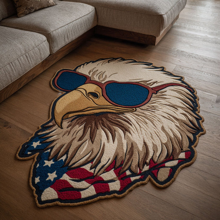 Alfombra de Área de Forma Personalizada Águila de la Libertad
