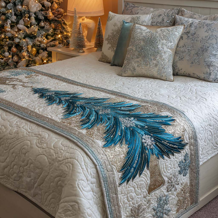 Caminito de Cama Navideño Acolchado