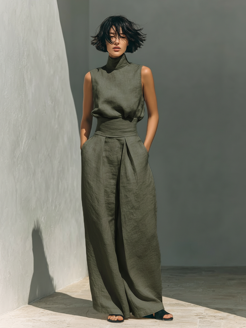 Maria - Completo di canotta e pantaloni larghi