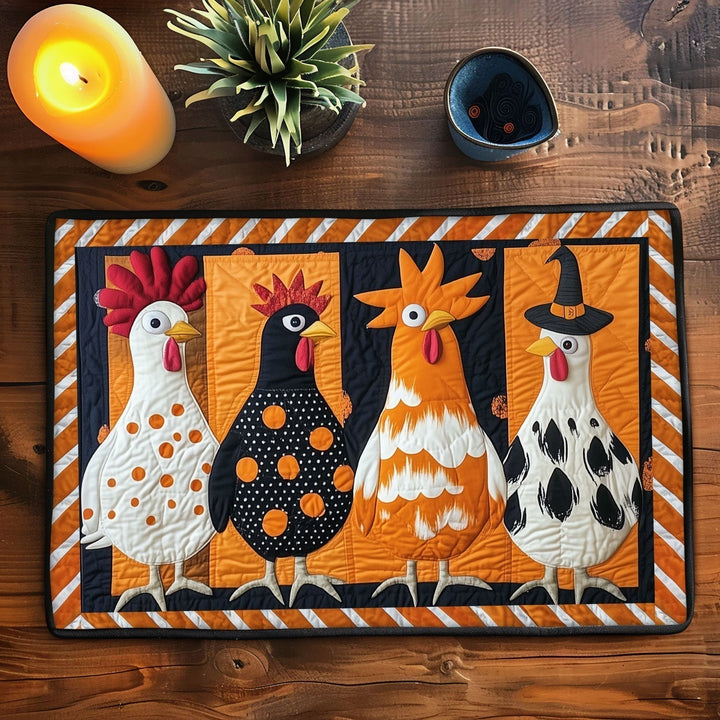 Mantelito Acolchado de Pollo Fantasmal