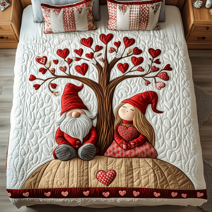 Juego de Ropa de Cama Acolchada Gnome Harmony de 3 Piezas