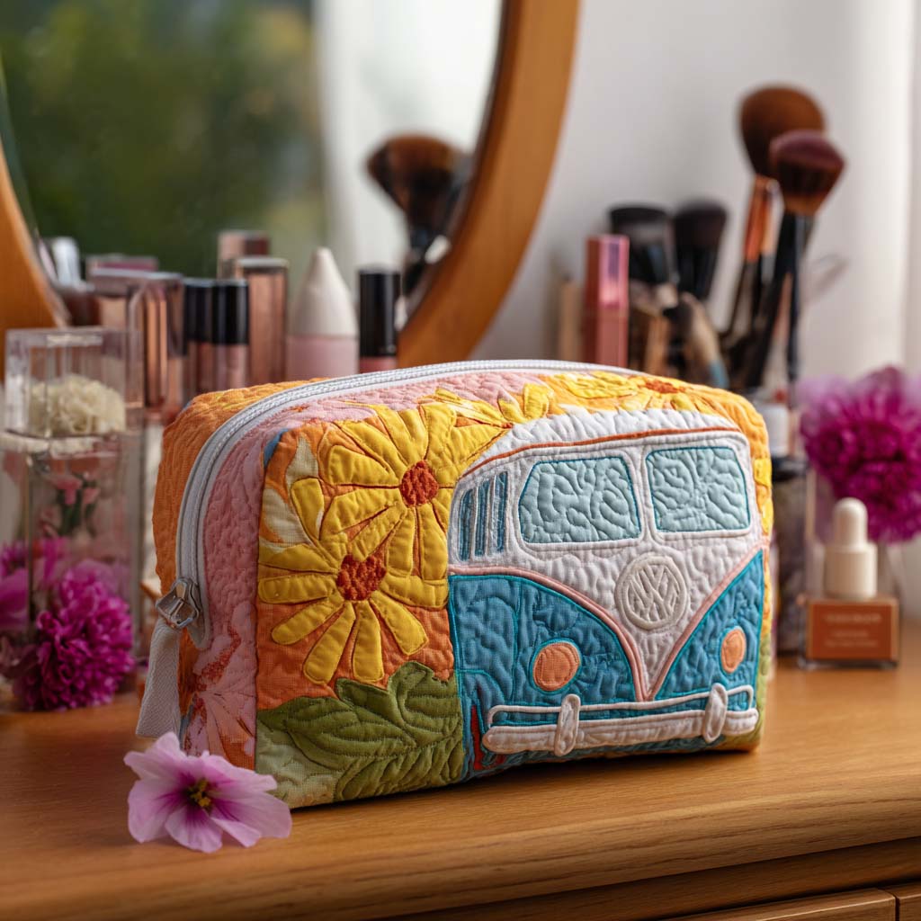Bolsa de Maquillaje Acolchada Golden Horizon