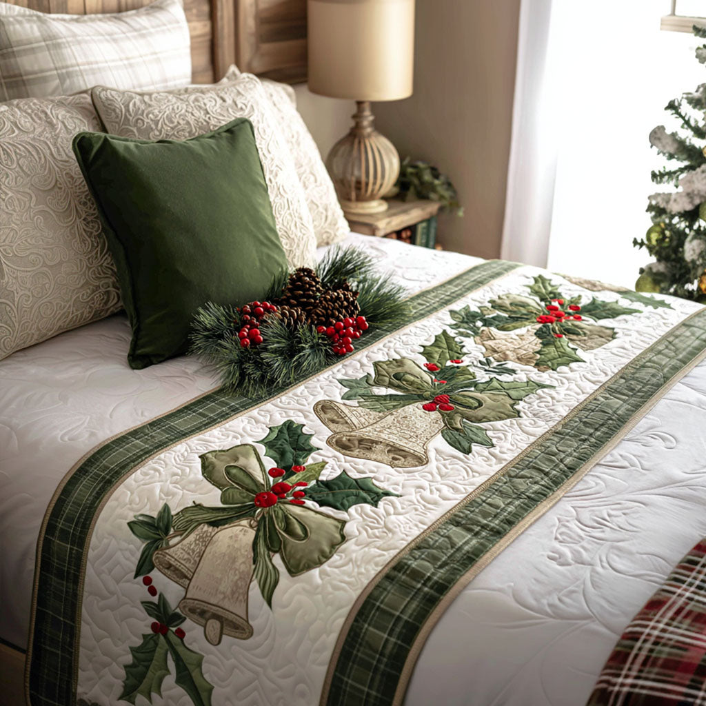 Caminito de Cama Acolchado Navideño