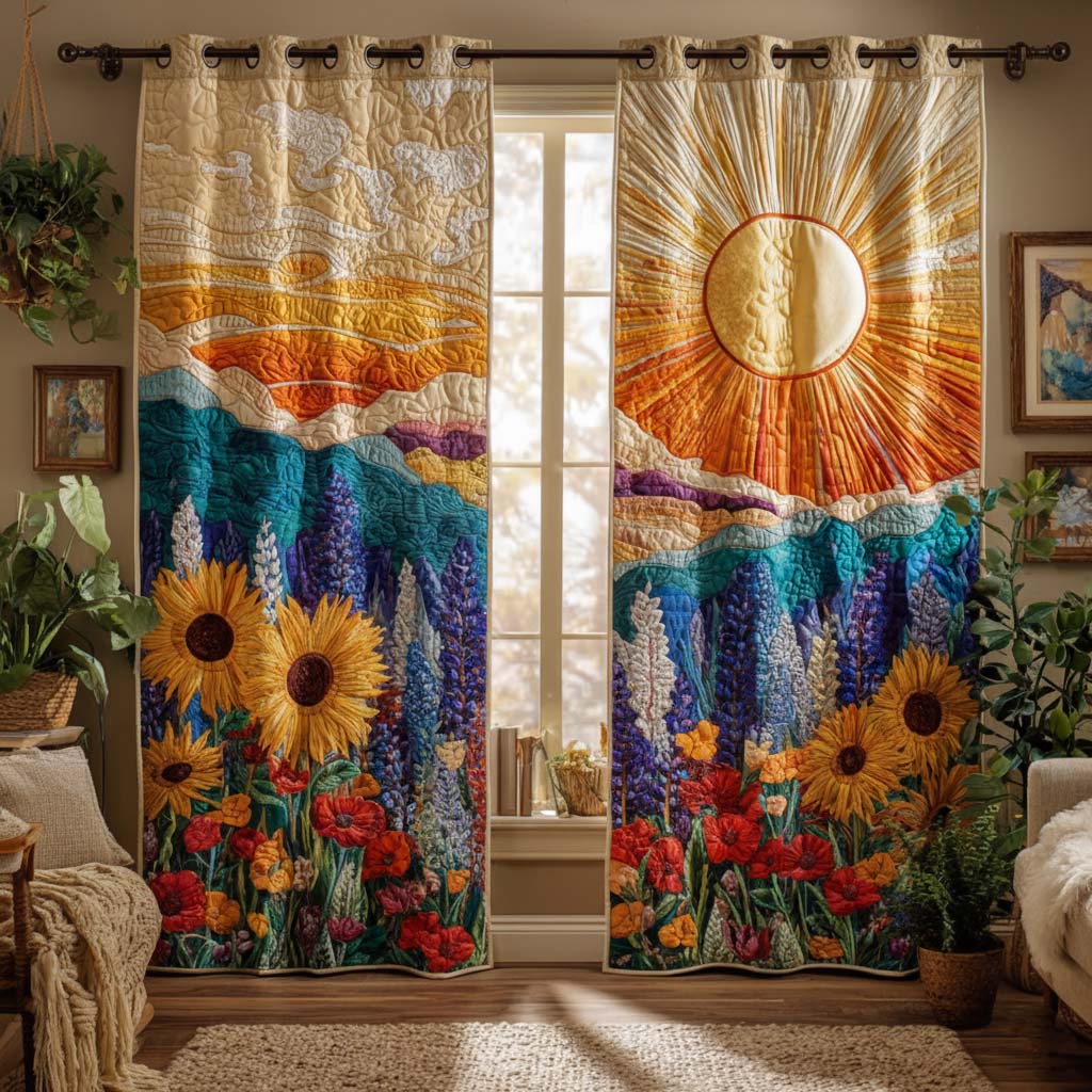 Cortinas Acolchadas Solsticio Dorado