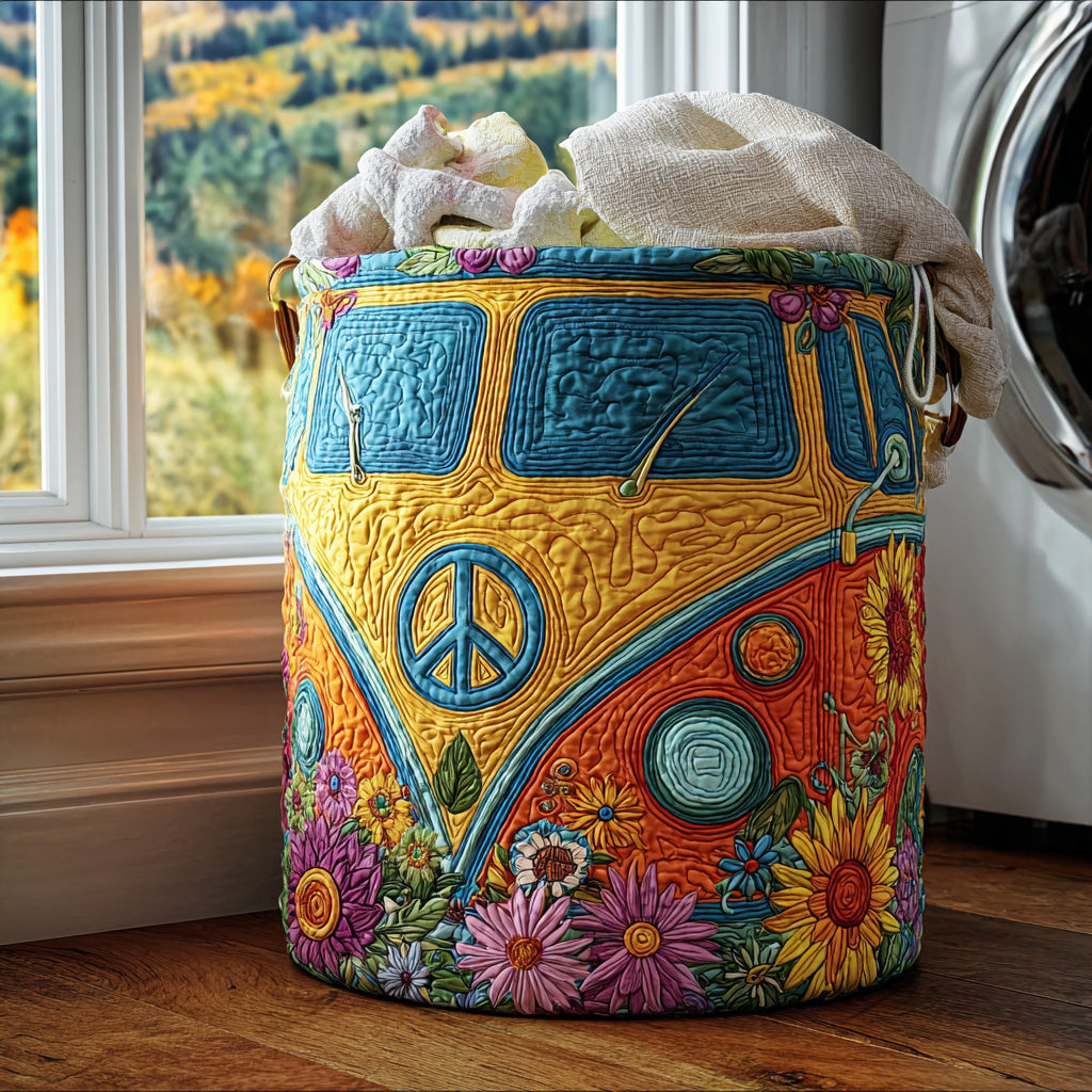 Cesta de Ropa Acolchada Van Hippie