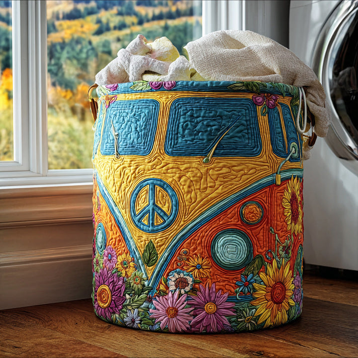 Cesta de Ropa Acolchada Van Hippie