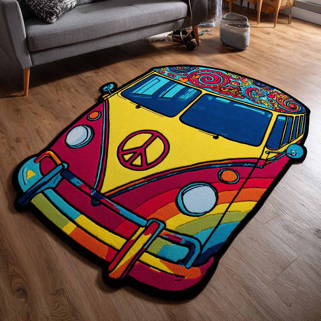 Alfombra de Área de Forma Personalizada Groovy Wheels