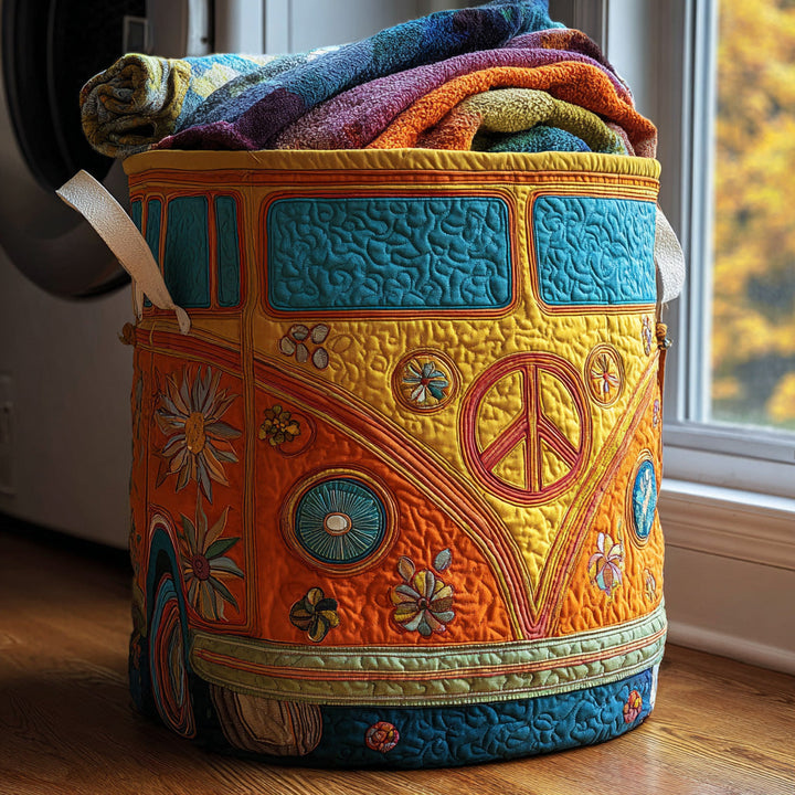 Cesta de Ropa Acolchada Van Hippie